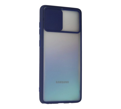 Samsung Galaxy A81 / Note 10 Lite Kılıf Palm Buzlu Kamera Sürgülü Silikon - Lacivert Samsung Galaxy A81 / Note 10 Lite Kılıf Palm Buzlu Kamera Sürgülü Silikon - Lacivert