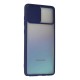 Samsung Galaxy A81 / Note 10 Lite Kılıf Palm Buzlu Kamera Sürgülü Silikon - Lacivert