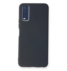Vivo Y11S Kılıf Nano içi Kadife Silikon - Lacivert