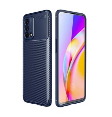 Oppo A74 4G Kılıf Auto Focus Karbon Kapak - Lacivert