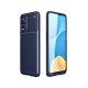 Oppo A54 4G Kılıf Auto Focus Karbon Kapak - Lacivert