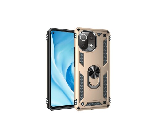 Xiaomi Mİ 11 Lite Kılıf Sofya Yüzüklü Silikon Kapak - Gold Xiaomi Mİ 11 Lite Kılıf Sofya Yüzüklü Silikon Kapak - Gold