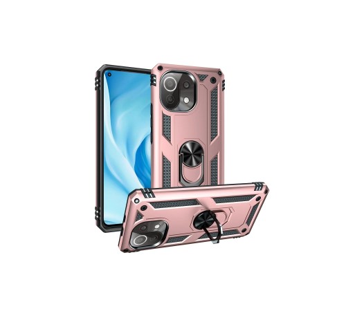 Xiaomi Mİ 11 Lite Kılıf Sofya Yüzüklü Silikon Kapak - Rose Xiaomi Mİ 11 Lite Kılıf Sofya Yüzüklü Silikon Kapak - Rose