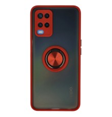 Oppo A54 4G Kılıf Montreal Yüzüklü Silikon Kapak - Kırmızı