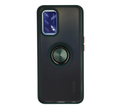 Oppo A74 4G Kılıf Montreal Yüzüklü Silikon Kapak - Yeşil Oppo A74 4G Kılıf Montreal Yüzüklü Silikon Kapak - Yeşil