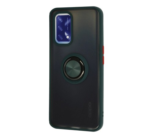 Oppo A74 4G Kılıf Montreal Yüzüklü Silikon Kapak - Yeşil Oppo A74 4G Kılıf Montreal Yüzüklü Silikon Kapak - Yeşil