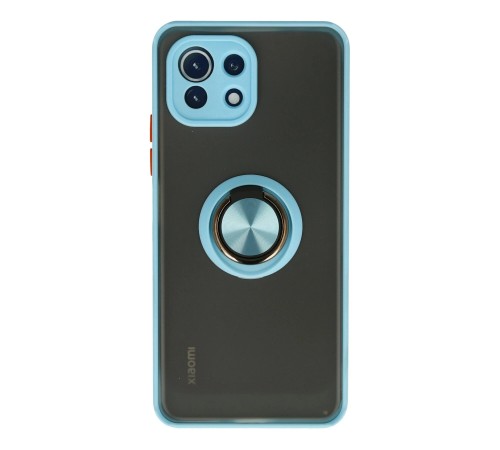 Xiaomi Mİ 11 Lite Kılıf Montreal Yüzüklü Silikon Kapak - Buz Mavi Xiaomi Mİ 11 Lite Kılıf Montreal Yüzüklü Silikon Kapak - Buz Mavi