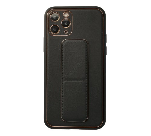 iPhone 11 Pro Kılıf Coco Deri Standlı Kapak - Siyah iPhone 11 Pro Kılıf Coco Deri Standlı Kapak - Siyah