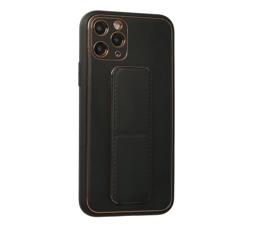 iPhone 11 Pro Kılıf Coco Deri Standlı Kapak - Siyah iPhone 11 Pro Kılıf Coco Deri Standlı Kapak - Siyah