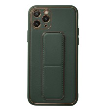 iPhone 11 Pro Kılıf Coco Deri Standlı Kapak - Yeşil