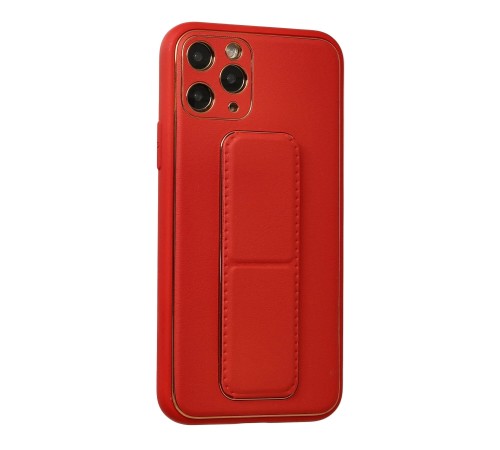 iPhone 11 Pro Kılıf Coco Deri Standlı Kapak - Kırmızı iPhone 11 Pro Kılıf Coco Deri Standlı Kapak - Kırmızı