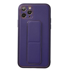iPhone 11 Pro Kılıf Coco Deri Standlı Kapak - Mor