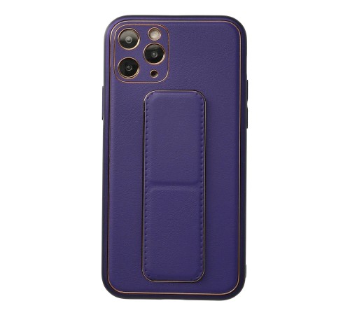 iPhone 11 Pro Kılıf Coco Deri Standlı Kapak - Mor iPhone 11 Pro Kılıf Coco Deri Standlı Kapak - Mor
