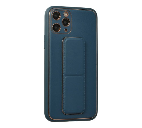 iPhone 11 Pro Kılıf Coco Deri Standlı Kapak - Mavi iPhone 11 Pro Kılıf Coco Deri Standlı Kapak - Mavi