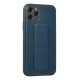 iPhone 11 Pro Kılıf Coco Deri Standlı Kapak - Mavi