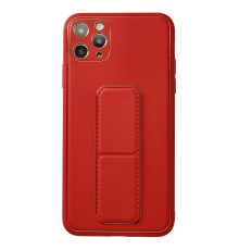 iPhone 11 Pro Max Kılıf Coco Deri Standlı Kapak - Kırmızı
