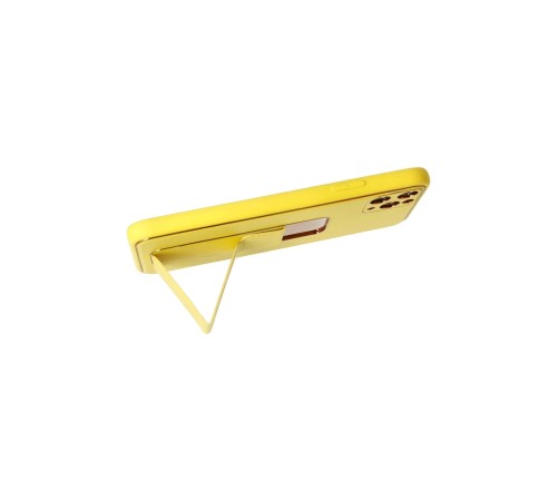 iPhone 11 Pro Max Kılıf Coco Deri Standlı Kapak - Sarı iPhone 11 Pro Max Kılıf Coco Deri Standlı Kapak - Sarı