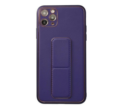 iPhone 11 Pro Max Kılıf Coco Deri Standlı Kapak - Mor iPhone 11 Pro Max Kılıf Coco Deri Standlı Kapak - Mor