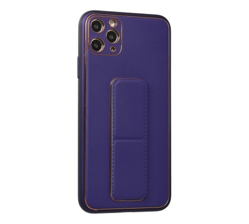 iPhone 11 Pro Max Kılıf Coco Deri Standlı Kapak - Mor iPhone 11 Pro Max Kılıf Coco Deri Standlı Kapak - Mor