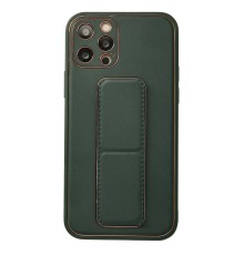 iPhone 12 Pro Kılıf Coco Deri Standlı Kapak - Yeşil