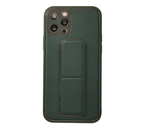 iPhone 12 Pro Kılıf Coco Deri Standlı Kapak - Yeşil iPhone 12 Pro Kılıf Coco Deri Standlı Kapak - Yeşil