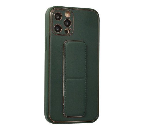 iPhone 12 Pro Kılıf Coco Deri Standlı Kapak - Yeşil iPhone 12 Pro Kılıf Coco Deri Standlı Kapak - Yeşil