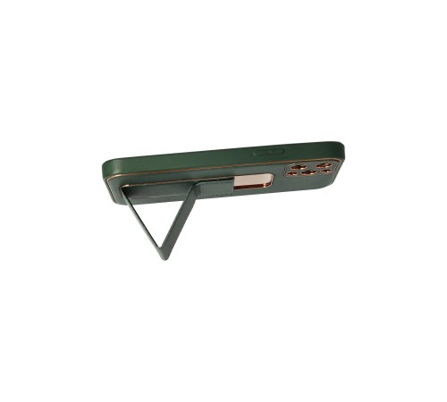 iPhone 12 Pro Kılıf Coco Deri Standlı Kapak - Yeşil iPhone 12 Pro Kılıf Coco Deri Standlı Kapak - Yeşil