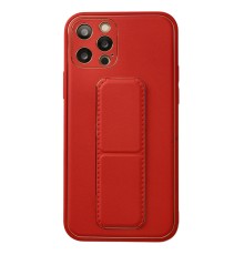 iPhone 12 Pro Kılıf Coco Deri Standlı Kapak - Kırmızı
