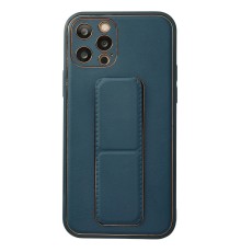 iPhone 12 Pro Kılıf Coco Deri Standlı Kapak - Mavi
