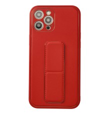 iPhone 12 Pro Max Kılıf Coco Deri Standlı Kapak - Kırmızı