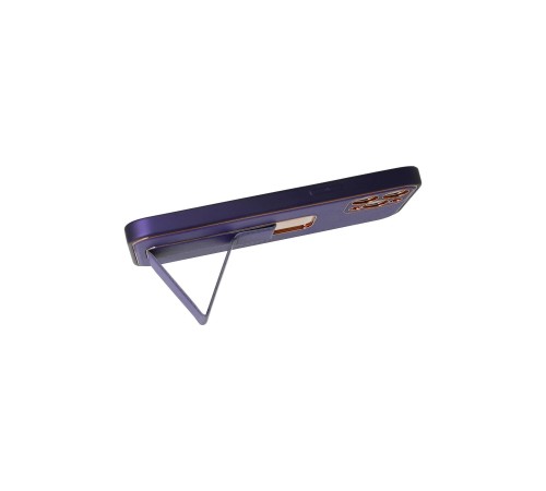 iPhone 12 Pro Max Kılıf Coco Deri Standlı Kapak - Mor iPhone 12 Pro Max Kılıf Coco Deri Standlı Kapak - Mor