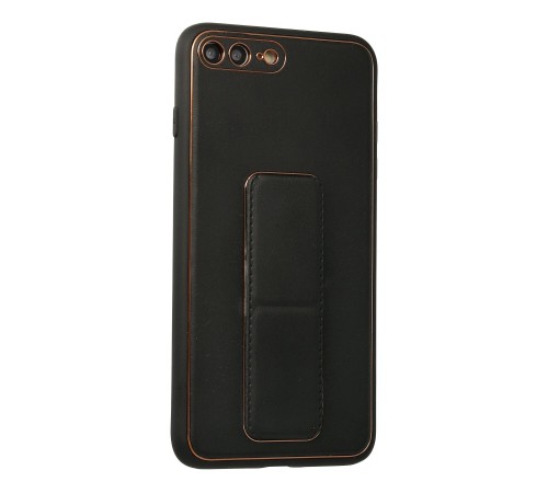 iPhone 7 Plus Kılıf Coco Deri Standlı Kapak - Siyah iPhone 7 Plus Kılıf Coco Deri Standlı Kapak - Siyah