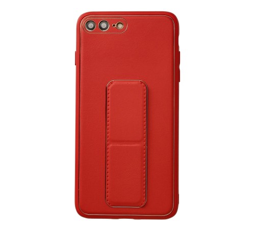 iPhone 7 Plus Kılıf Coco Deri Standlı Kapak - Kırmızı iPhone 7 Plus Kılıf Coco Deri Standlı Kapak - Kırmızı