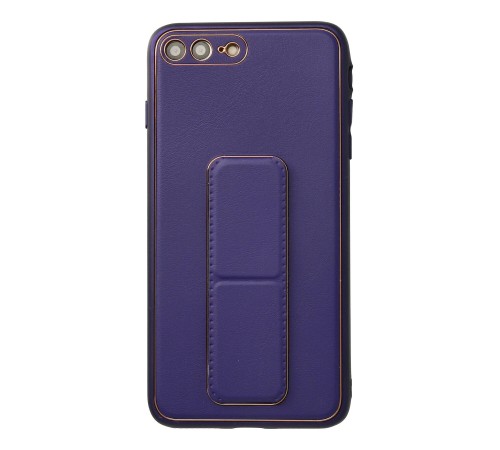 iPhone 7 Plus Kılıf Coco Deri Standlı Kapak - Mor iPhone 7 Plus Kılıf Coco Deri Standlı Kapak - Mor
