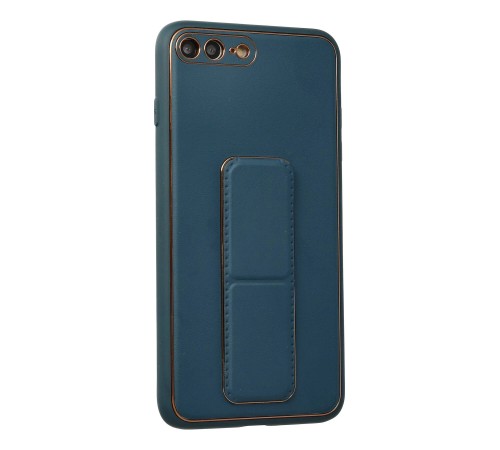 iPhone 7 Plus Kılıf Coco Deri Standlı Kapak - Mavi iPhone 7 Plus Kılıf Coco Deri Standlı Kapak - Mavi