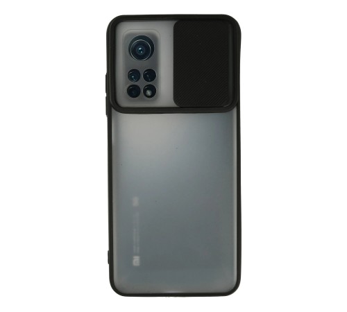 Xiaomi Mi 10T Kılıf Palm Buzlu Kamera Sürgülü Silikon - Siyah Xiaomi Mi 10T Kılıf Palm Buzlu Kamera Sürgülü Silikon - Siyah