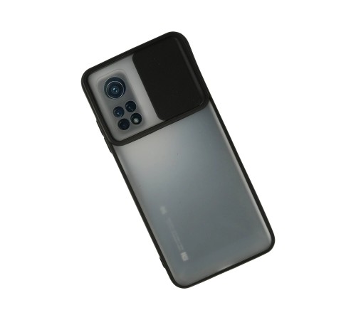 Xiaomi Mi 10T Kılıf Palm Buzlu Kamera Sürgülü Silikon - Siyah Xiaomi Mi 10T Kılıf Palm Buzlu Kamera Sürgülü Silikon - Siyah
