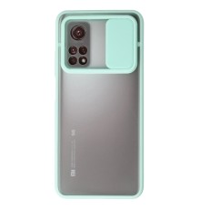 Xiaomi Mi 10T Kılıf Palm Buzlu Kamera Sürgülü Silikon - Turkuaz