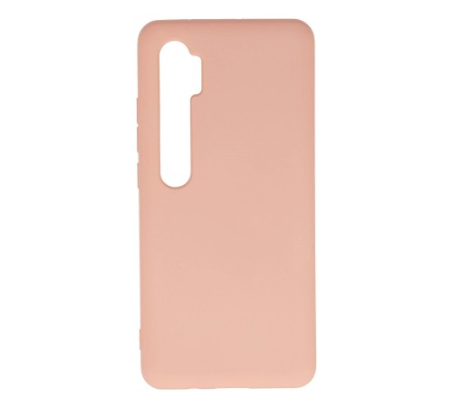 Xiaomi Mi Note 10 Lite Kılıf Nano içi Kadife Silikon - Pudra Xiaomi Mi Note 10 Lite Kılıf Nano içi Kadife Silikon - Pudra