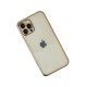 iPhone 12 Pro Kılıf Razer Lensli Silikon - Gold