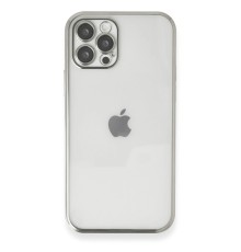 iPhone 12 Pro Kılıf Razer Lensli Silikon - Gümüş