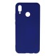 Huawei P20 Lite Kılıf Nano içi Kadife Silikon - Koyu Mavi