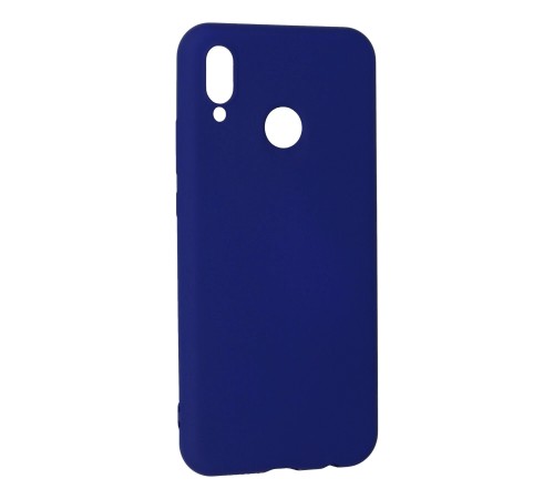 Huawei P20 Lite Kılıf Nano içi Kadife Silikon - Koyu Mavi Huawei P20 Lite Kılıf Nano içi Kadife Silikon - Koyu Mavi