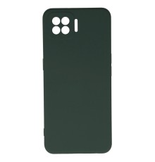 Oppo A73 Kılıf Nano içi Kadife Silikon - Koyu Yeşil