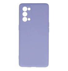 Oppo Reno 5 Pro Kılıf Nano içi Kadife Silikon - Lila