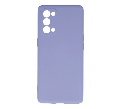 Oppo Reno 5 Pro Kılıf Nano içi Kadife Silikon - Lila
