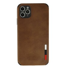 iPhone 11 Pro Kılıf Loop Deri Silikon - Kahverengi