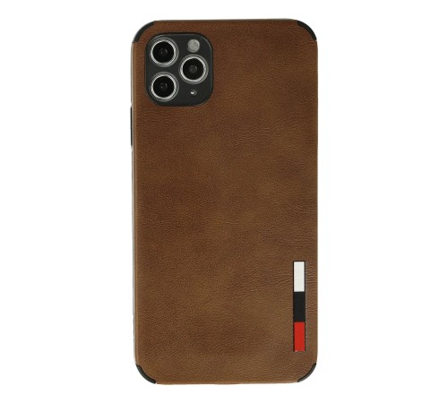 iPhone 11 Pro Kılıf Loop Deri Silikon - Kahverengi iPhone 11 Pro Kılıf Loop Deri Silikon - Kahverengi