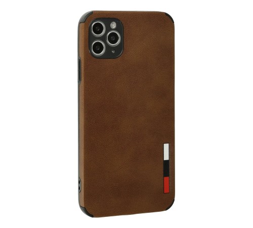 iPhone 11 Pro Kılıf Loop Deri Silikon - Kahverengi iPhone 11 Pro Kılıf Loop Deri Silikon - Kahverengi