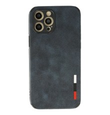 iPhone 12 Pro Kılıf Loop Deri Silikon - Lacivert
